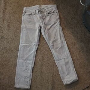 American Eagle Outfitters Men's Tan Courdoroy Slim Jeans